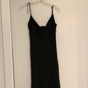 Elegant, perfect black slip dress